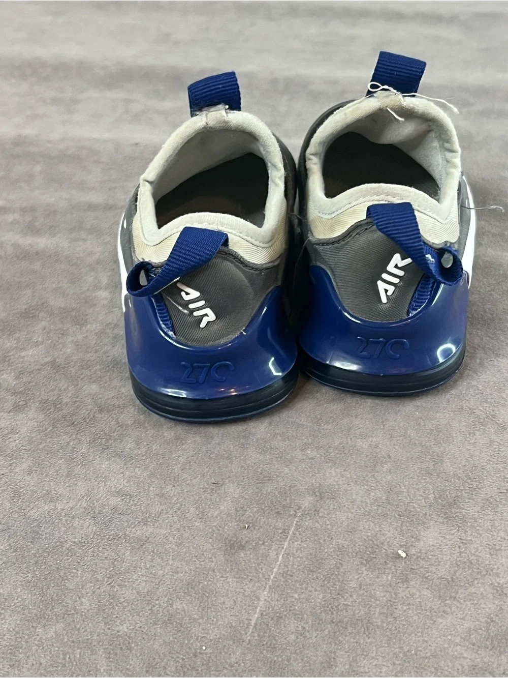 Nike Kids Slip-On Air Sneakers - Gray & Blue